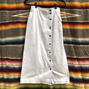 VINTAGE Liz Claiborne white denim skirt sz 4/6